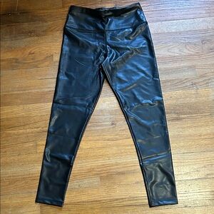 New York & Company Black Faux Leather Pants